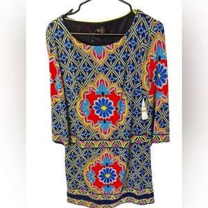 Laundry by shelli segal 70s style dress NWT